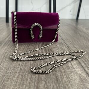 GUCCI dionysus super mini bag purple